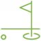 A green golf icon