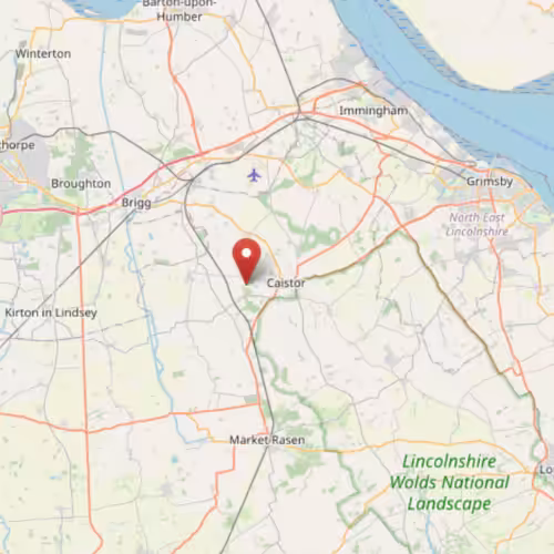 Nettleton park on a map to show the location of the park in relation to the Cleethorpes