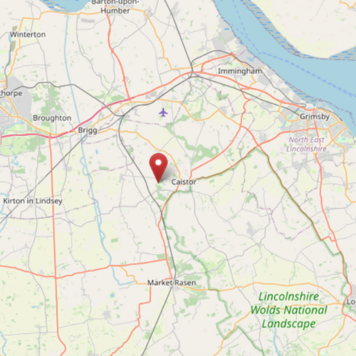 Nettleton park on a map to show the location of the park in relation to the Cleethorpes